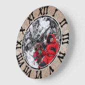 Personalisierte Kinderpflaster auf einer Fläche vo Große Wanduhr (Winkel)