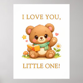 Personalisierte Kinderposter | Märchen-Lesebär Poster