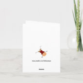 Personalisierte Kinderroboter-Karte Dankeskarte (Rückseite)