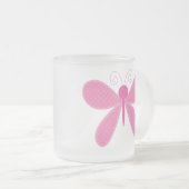 Personalisierte Kinderschmetterlings-Tasse Mattglastasse (VorderseiteRechts)