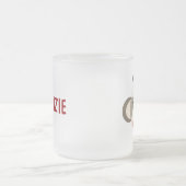 Personalisierte Kindersocken-Affe-Tasse Mattglastasse (Mittel)