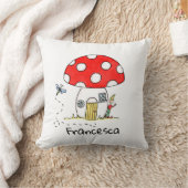 Personalisierte Kindertoadstool, Elf & Dragonfly Kissen (Decke)