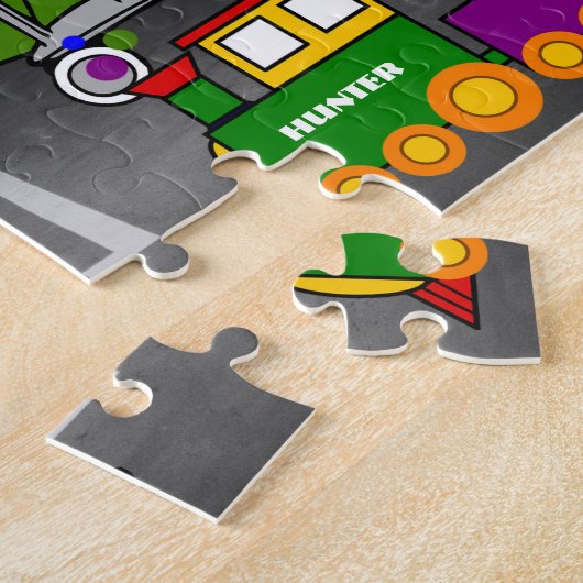 Personalisierte Kinderträumgarage Puzzle (Seite)