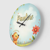 personalisierte Kinderuhr - kundenspezifischer Nam Große Wanduhr (Winkel)