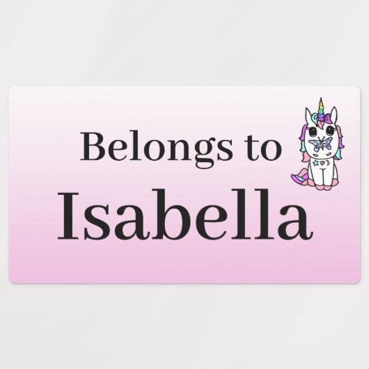 Personalisierte Kinderzeichen Etiketten (Design 1)