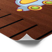 ,Personalisierte Kinderzimmer-Wall-Growth Chart Poster (Ecke)