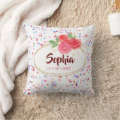 Personalisierte Kinderzimmerdekoration, Glitzer Gi Kissen (Decke)