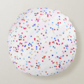 Personalisierte Kinderzimmerdekoration, Glitzer Gi Rundes Kissen (Vorderseite)