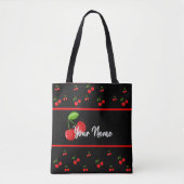 Personalisierte Kirsch-Druck-Tasche Tasche (Vorderseite)