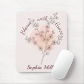 Personalisierte Kirschblüten-Blumen Custom Name Mousepad (Mit Mouse)