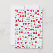 Personalisierte Kirschnotecards Dankeskarte (Rückseite)