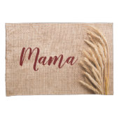 Personalisierte Kissen Hüllen Weizen auf Burlap Sa Kissenbezug (Vorderseite-Rechts)