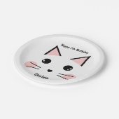 Personalisierte Kitekatze Pappteller (Schrägansicht)