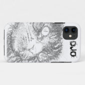 Personalisierte Kitty-Gesichts-Kontur Case-Mate iPhone Hülle (Rückseite (Horizontal))