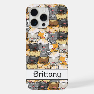 Personalisierte Kitty Katzen iPhone 15 Pro Max Hülle