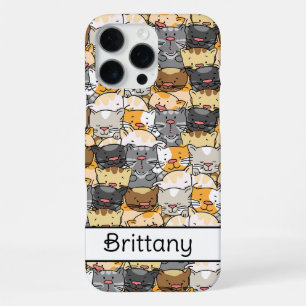 Personalisierte Kitty Katzen iPhone 16 Pro Max Hülle