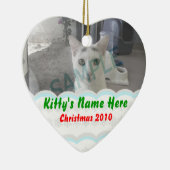 Personalisierte Kitty-Ornament Keramik Ornament (Rechts)