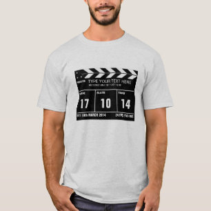 Personalisierte Klappe Klassik T-Shirt