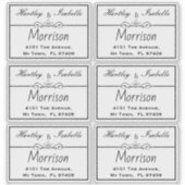 Personalisierte Klarere Adressenkennzeichnungen Aufkleber (Vorderseite)