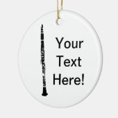 Personalisierte Klarinette Keramikornament (Links)