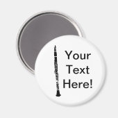 Personalisierte Klarinette Magnet (Vorderseite/Rückseite)