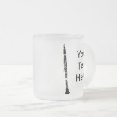 Personalisierte Klarinette Mattglastasse (VorderseiteRechts)