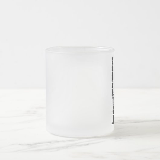 Personalisierte Klarinette Mattglastasse (Mittel)