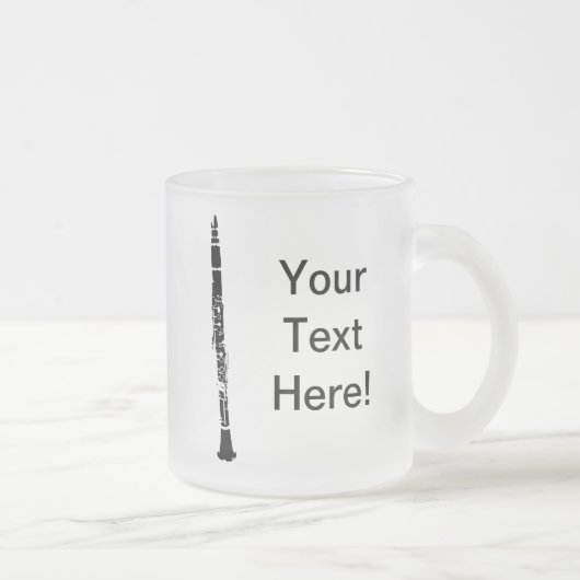 Personalisierte Klarinette Mattglastasse (Rechts)