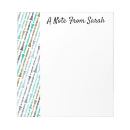 Personalisierte Klarinette Musician Teacher Player Notizblock