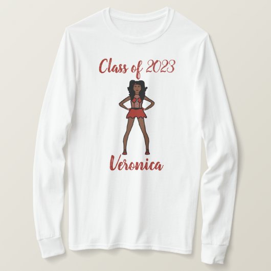 Personalisierte Klasse 2023 Majorette Shirt SBerry (Design vorne)
