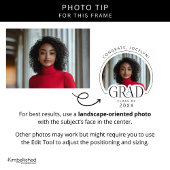 Personalisierte Klasse 2025 Foto Grad Geschenkpapier