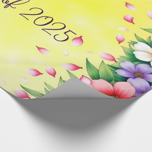 Personalisierte Klasse 2025 Geschenkpapier (Ecke)