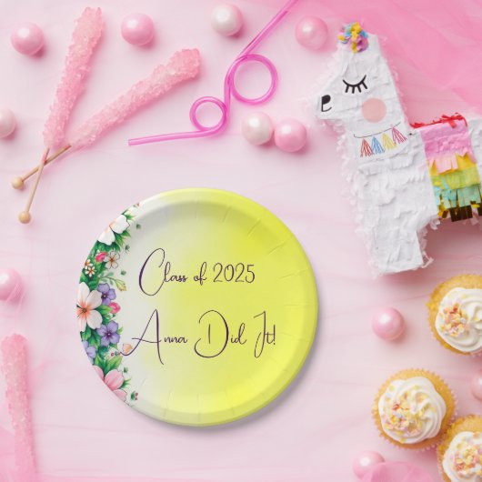 Personalisierte Klasse 2025 Pappteller (Party)