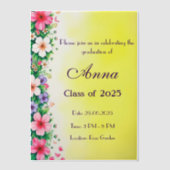 Personalisierte Klasse 2025 Pergament Einladungen (Vorderseite)