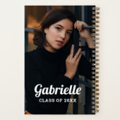 Personalisierte Klasse 2025 Weißes Abschluss Foto Notizblock (Rückseite)
