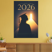 Personalisierte Klasse 2026 Future Grad Design Leinwanddruck (Insitu (Wohnzimmer))