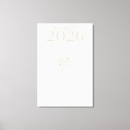 Personalisierte Klasse 2026 Name Elegante Kunst Leinwanddruck