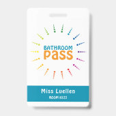 Personalisierte Klasse Bad Pass Lehrerkarte Ausweis (Vorderseite)