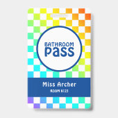 Personalisierte Klasse Bad Pass Lehrerkarte Ausweis (Rückseite)