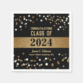 Personalisierte Klasse der 2024 Custom Graduation  Serviette (Vorderseite)