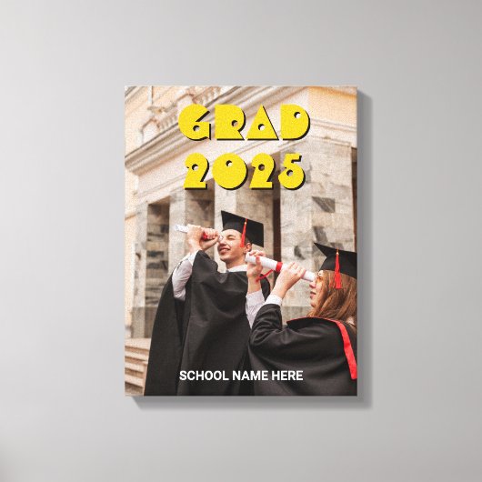 Personalisierte Klasse der Leinwand des Abschluss- (Vorderseite)