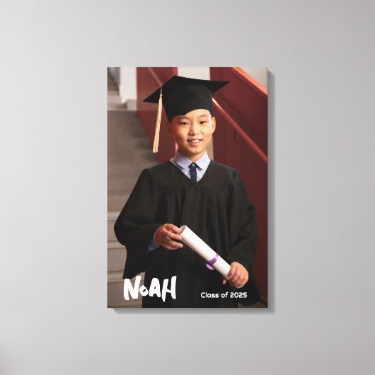 Personalisierte Klasse der Leinwand des Abschluss- (Vorderseite)