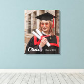 Personalisierte Klasse der Leinwand des Abschluss- (Insitu (Holzboden))