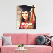 Personalisierte Klasse des Abschluss-Fotos 2023 Leinwanddruck (Insitu (Wohnzimmer))