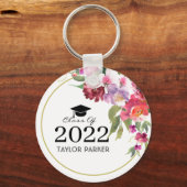 Personalisierte Klasse des Abschlusses 2023 Schlüsselanhänger (Vorderseite)