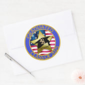 Personalisierte Klasse des Abschlusses 2025 Runder Aufkleber (Umschlag)