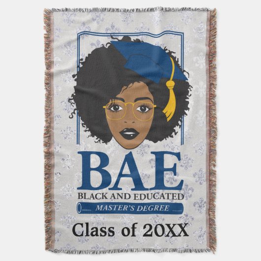 Personalisierte Klasse des Schwarzen und Gebildete Decke (Vorderseite Vertikal)