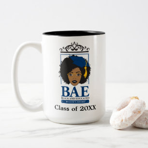 Personalisierte Klasse des Schwarzen und Gebildete Zweifarbige Tasse