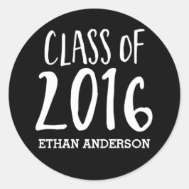 Personalisierte Klasse des Umschlag Aufklebers 201 Runder Aufkleber