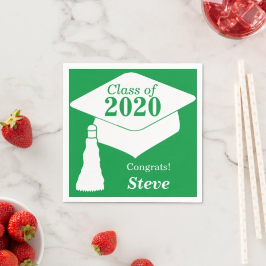 Personalisierte Klasse von 2024 Serviette (Beispiel)